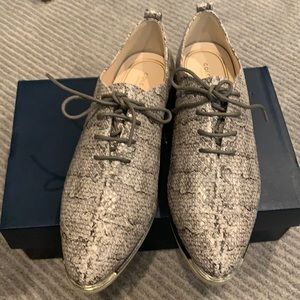 Cole Haan Grand Ambition lace up viper snake print